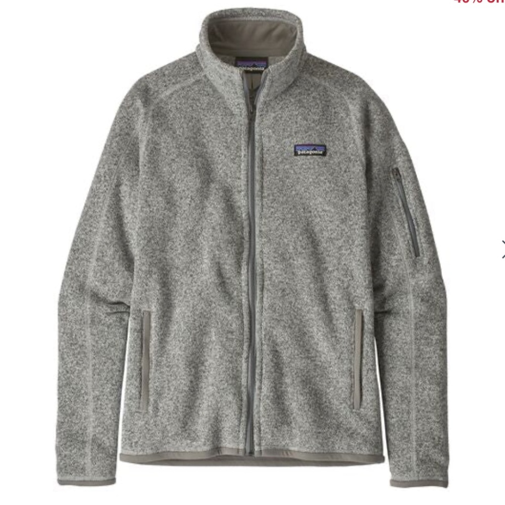 Patagonia Women's Better Sweater Jacket in light gray
